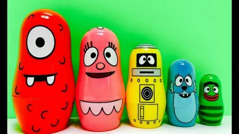 Yo Gabba Gabba Colorful Stacking Nesting Russian Dolls Toys 