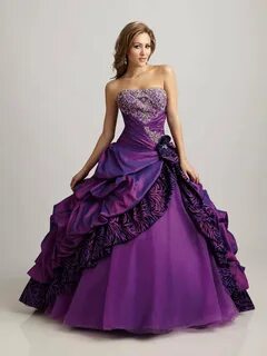 Пышные Платья Фиолетового Цвета