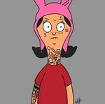 Inked Louise Belcher, Bob's Burgers Bobs burgers funny, Bobs