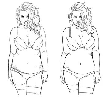 Line Art Woman Body Plus Size : The importance of plus-size 