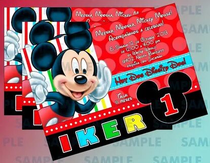 Como Hacer Invitaciones De Mickey Mouse Invitaciones De - Ma