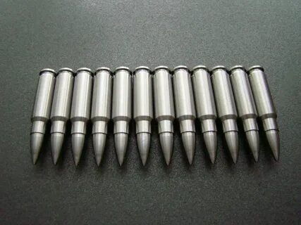 FN 5.7x28mm 5.7 Bullet shaped whiskey stones Stainless steel