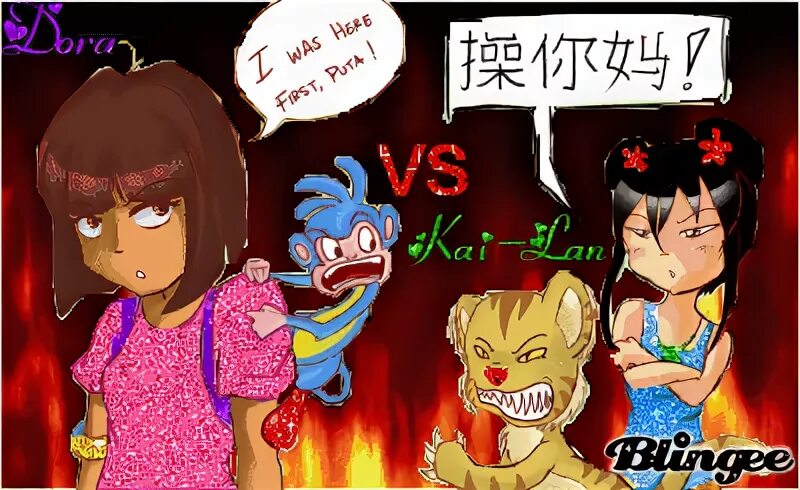 Dora vs Kai-Lan Picture #119516337 Blingee.com