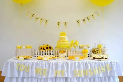 You are my sunshine party - Styling and printables by Partie