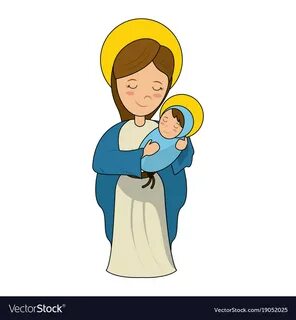 Blessed Virgin Mary Cartoon.