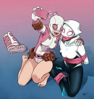 Gwenpool wallpaper Deadpool and spiderman, Spider gwen, Marv