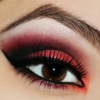 Smokey red 3 it.! Smokey eye makeup, Red eye makeup, Red eye