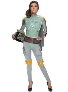 Womens Bobba Fett Star Wars costume. Express delivery Funide