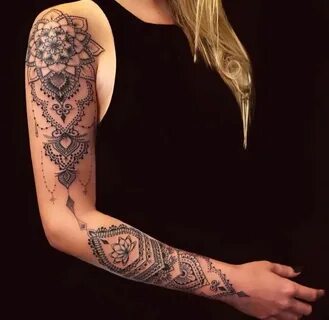 linework tattoo sleeve #Sleevetattoos Arm tattoos for women