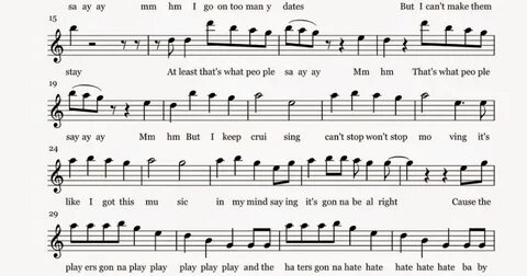 Flute Sheet Music: Shake It Off - Sheet Music