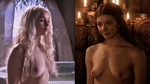 Emilia Clarke & Natalie Dormer boobies - Game of Thrones