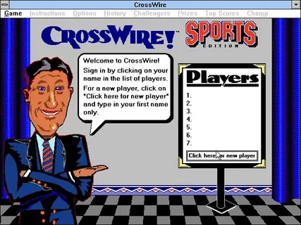 Sports CrossWire! (1995 - Windows 3.x). Ссылки, описание, об