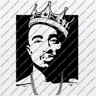 2pac Svg File-Tupac Shakur Svg Design-Clipart-Singer Hip Hop