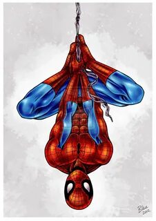 spiderman hanging upside down - Google Search Disegni di har