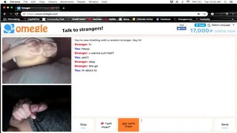 Huge load, on omegle with a hot babe