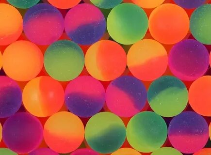 Wholesale Lots BAG OF 100 MIXED 32MM HIGH BOUNCE BALLS WITH 