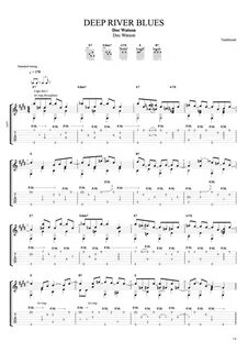 Deep River Blues by Doc Watson - Full Score Guitar Pro Tab m