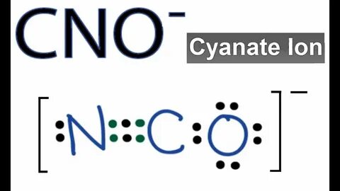 CNO- Lewis Structure: How to Draw the Dot Structure for the 