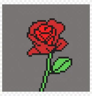 Bloody Rose - Rose Pixel Art Png Clipart (#5480000) - PikPng