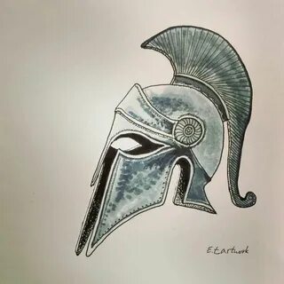 spartan helmet Warrior drawing, Greece drawing, Skulls drawi