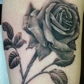 Black rose with thorns tattoo Rose tattoos, Tattoos, Trendy 