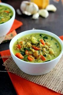 Chickpea & Vegetable Coconut Curry Soup Recipe Coconut curry