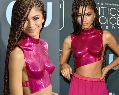 Zendaya Shows Off Her Candy-Coated Tits