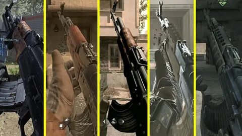 Call of Duty Modern Warfare - Returning Guns Comparison in A