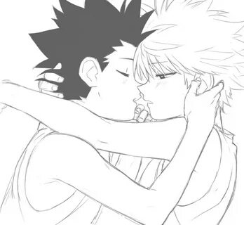 Safebooru - 2boys blush brit child gon freecss hug hunter x 