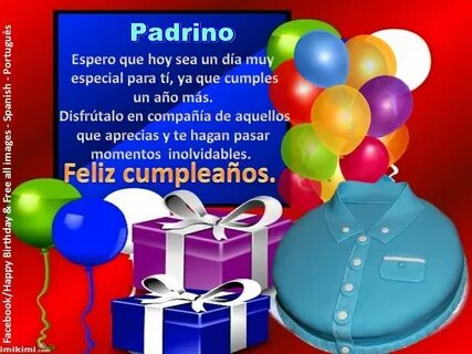 Padrino ┌ iiiii ┐ Felíz Cumpleaños ┌ iiiii ┐ Happy birthday 