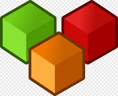 Cubes, Three, Objects, Red, Orange, Green, Shapes, Squares, 