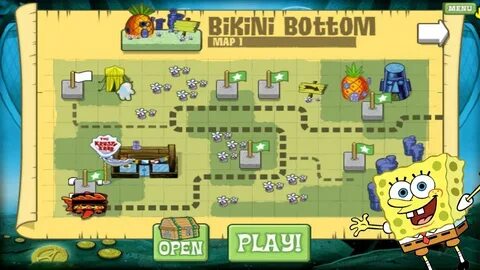 SpongeBob Atlantis SquareOff: Map 1 - Bikini Bottom - YouTub
