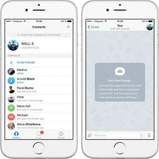App Store Вышло обновление для Telegram с облачным хранилище