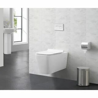 Concorde Dual-Flush Elongated Wall-Mounted Toilet (Seat Incl