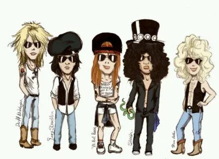 Cartoon GNR Rock arte, Dia de rock bebe, Música rock