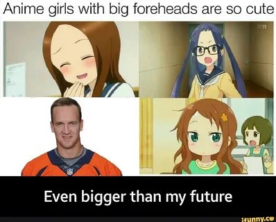 Anime girls With big foreheads are so cute Even bigger than 