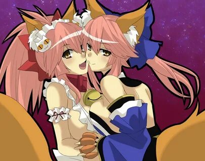 tamamo, tamamo no mae, and tamamo cat (fate and 3 more) draw