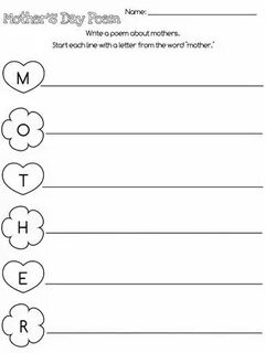 Printable Acrostic Poem for Mothers Day Mothers day poems, A