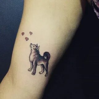 Akita Hund Tätowierung - Tatowierung Dog tattoo, Dog tattoos