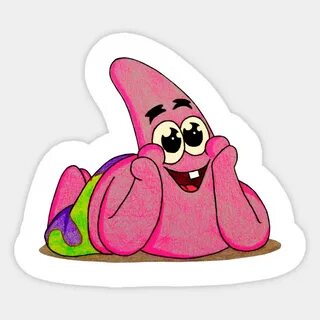 Cute Patrick - Spongebob Squarepants - Aufkleber TeePublic D