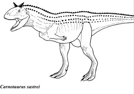 Carnotaurus Sastrei Coloring Pages - Coloring Cool