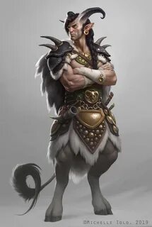 Faun Warrior by Michelle Tolo Concept art characters, Charac