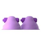 Фиолетовые виброприсоски-стимуляторы на соски Vibrating Nipp
