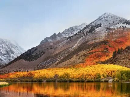 macOS High Sierra Wallpaper 4K, Mountains, Stock, Landscape,