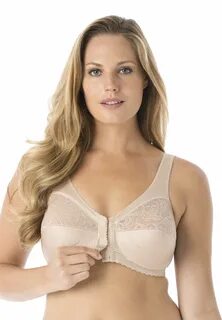 Glamorise - Plus Size Magic Lift Front-hook Wireless Bra By 