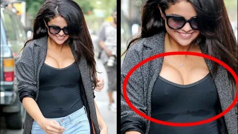 Selena Gomez Goes Braless In A Sheer Black Top! 