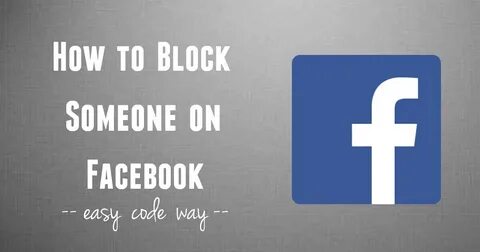 How to block someone from facebook