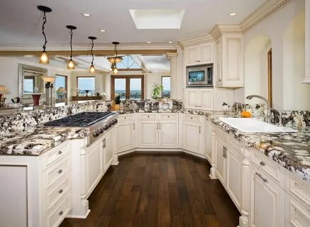 great floors, cupboard doors & lighting Luxury kitchen desig