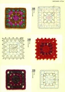 Tejedorita: Granny Squares, cuadrados a crochet patrones Pad