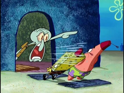 Meme Generator - Squidward yelling at Spongebob and Patrick 